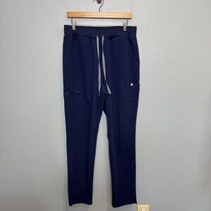FIGS high waisted yola skinny scrub pants in navy size L Tall